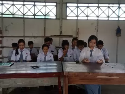 Kebaktian Bersama Siswa Beragama Kristen